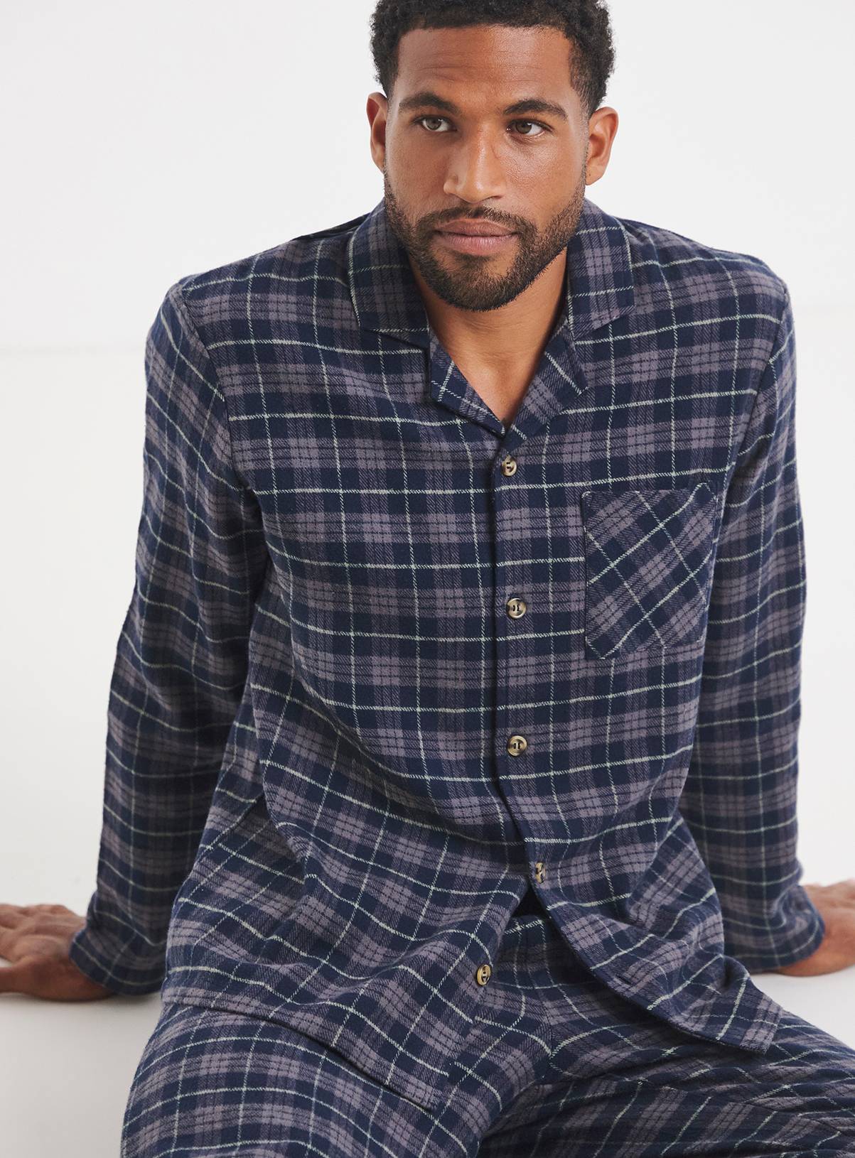 JACAMO Classic Check Woven Pyjama Set XL - Image 3